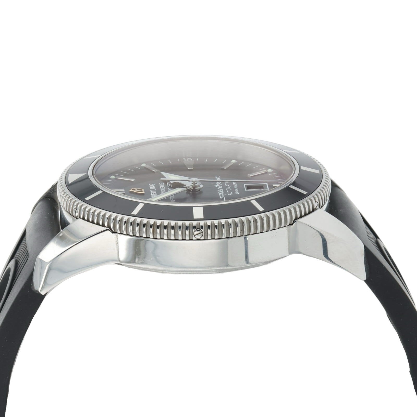 Breitling SuperOcean Black Dial Stainless Steel 46mm Automatic Mens Watch A17320