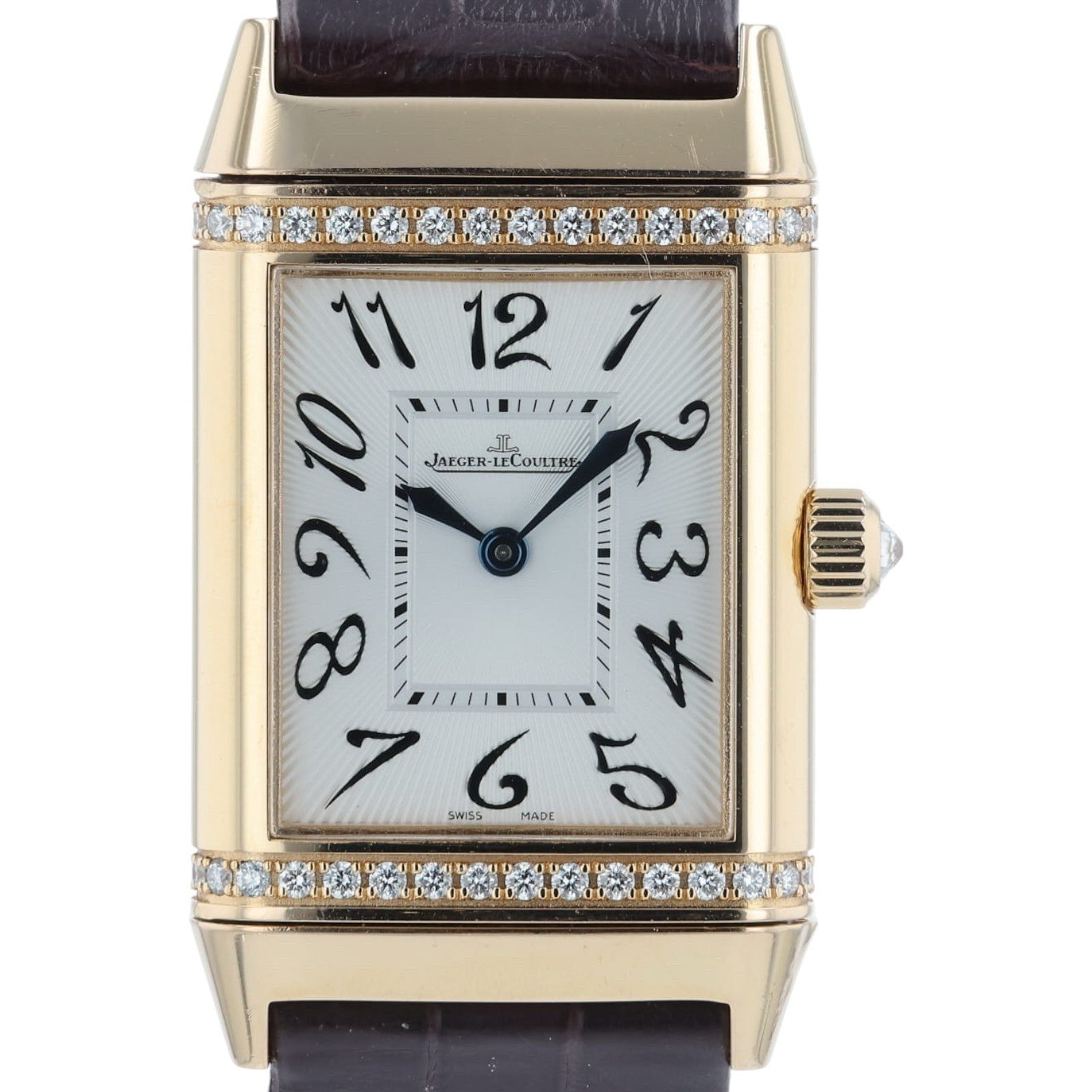 Jaeger‑LeCoultre Reverso Duetto Classique 18k Rose Gold Diamond Women's Watch