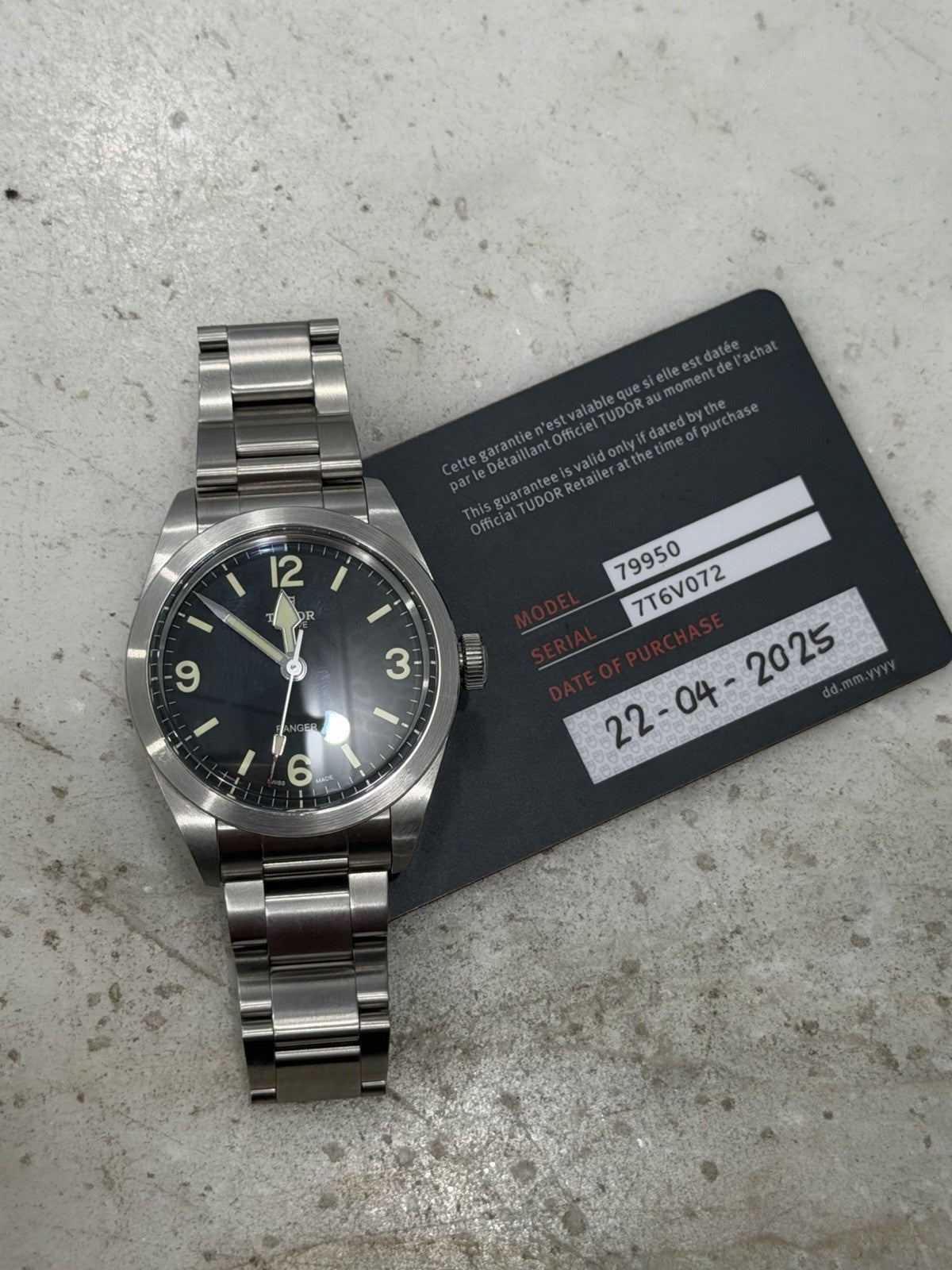 2025 Tudor Ranger 39mm Stainless Steel 79950 Black Dial Automatic Watch