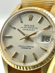 Rolex Oyster Perpetual Lady Date 18k Gold 26mm Automatic Women’s Watch 6517