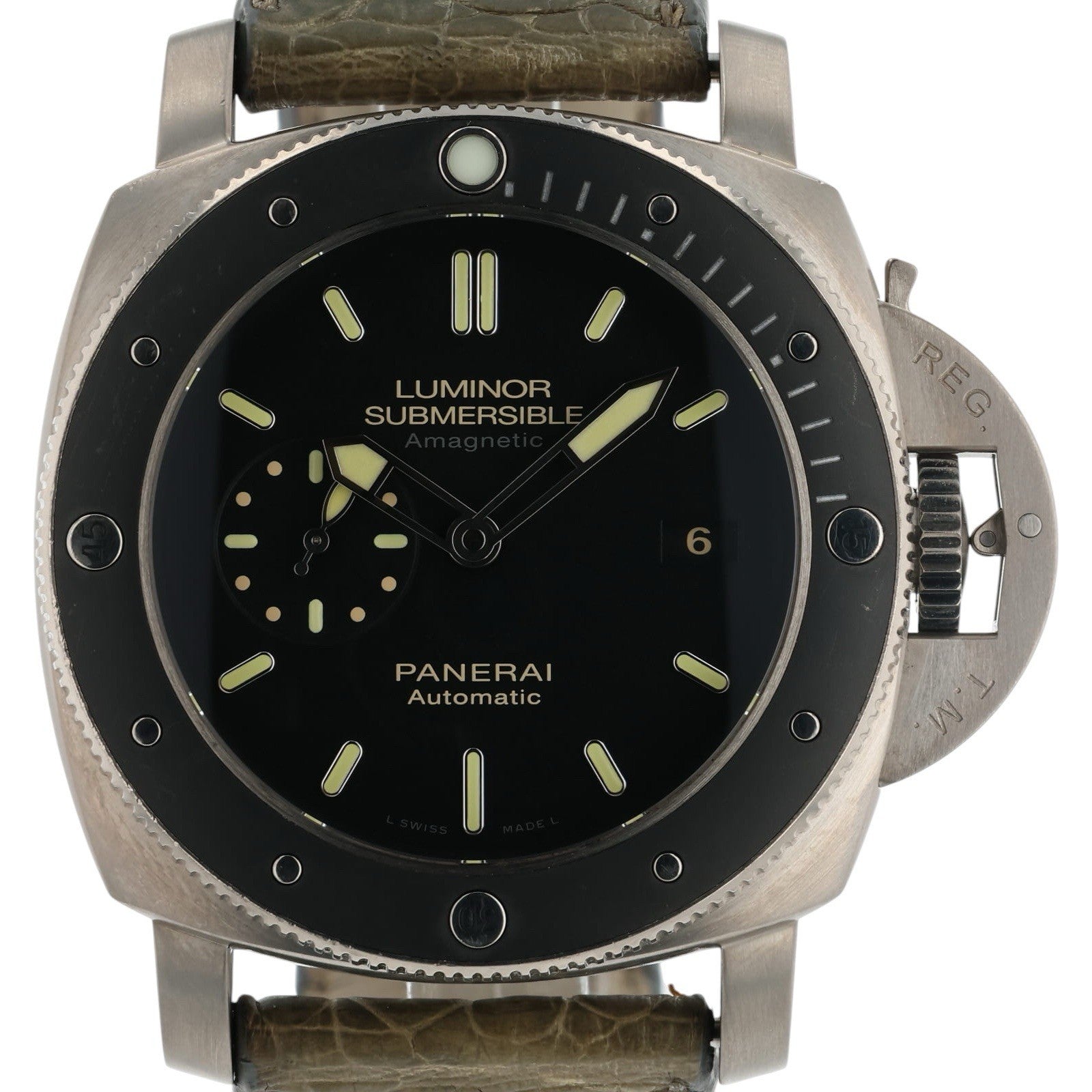 Panerai Luminor Submersible Titanium Black Dial 47mm Automatic Mens PAM00389