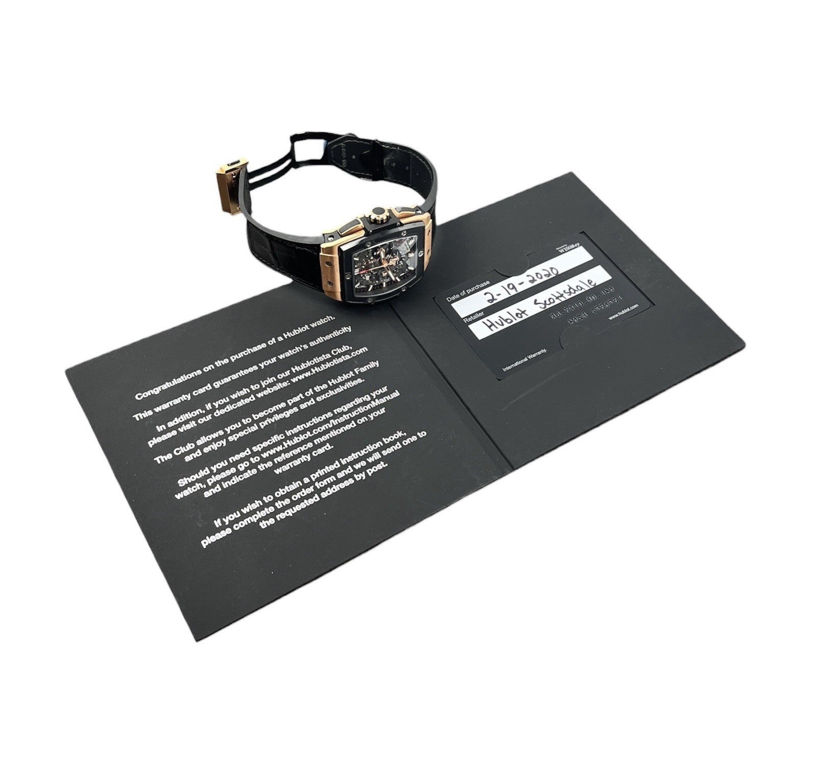 Hublot Big Bang Skeleton Dial 18k Rose Gold 42mm Automatic Mens 641.OM.0183.LR