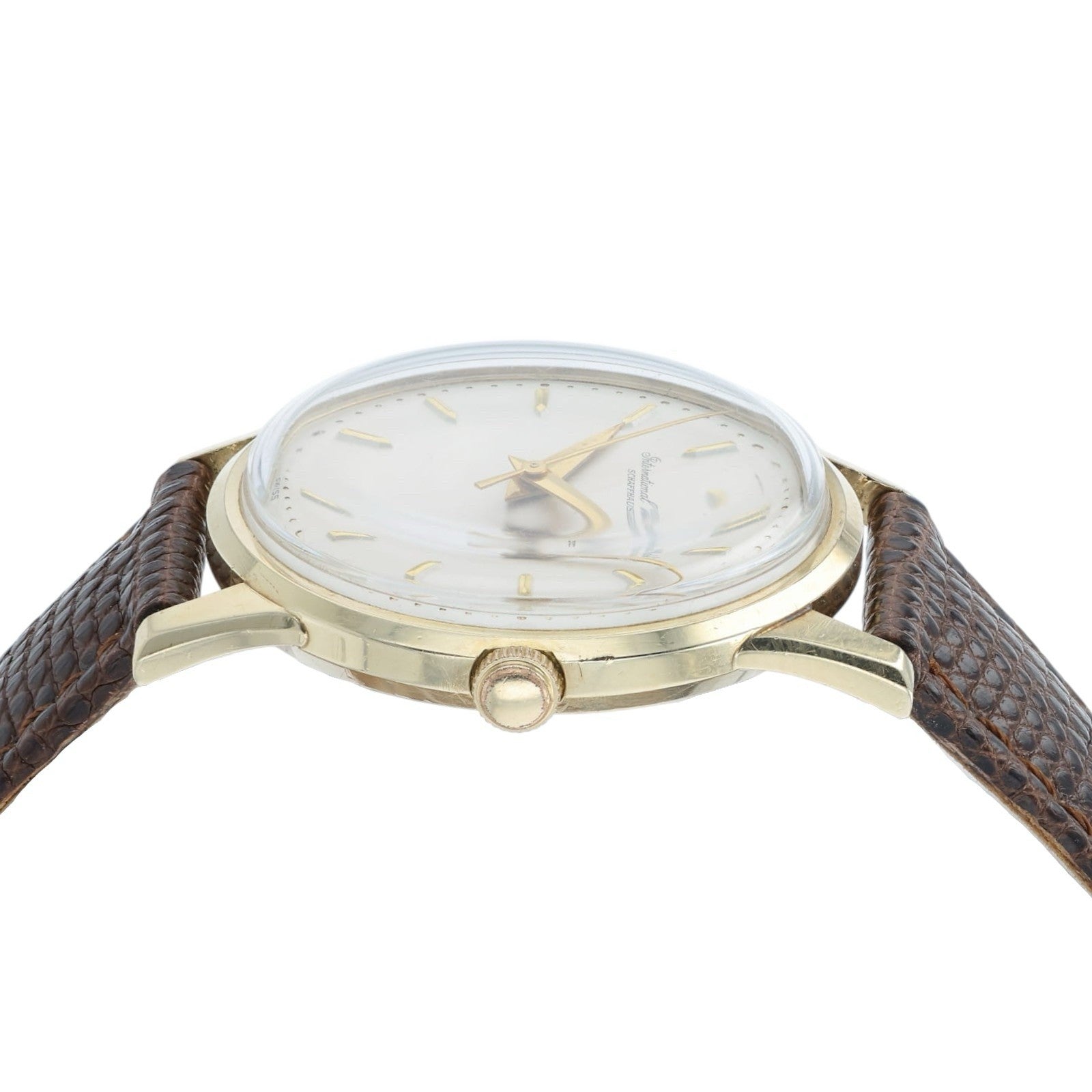 IWC Silver Dial 14k Gold 33mm Manual Wind Movement Men’s Watch C89