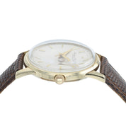 IWC Silver Dial 14k Gold 33mm Manual Wind Movement Men’s Watch C89