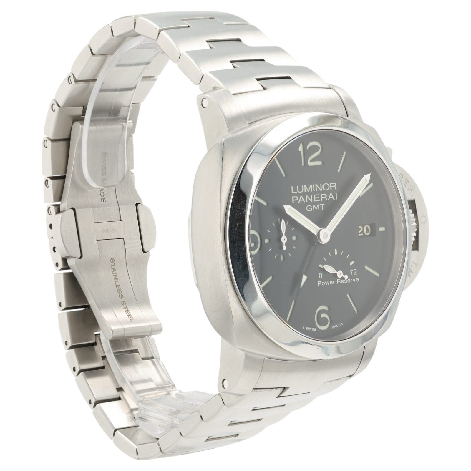 Panerai Luminor Black Dial Stainless Steel 44mm Automatic Men’s Watch PAM00347