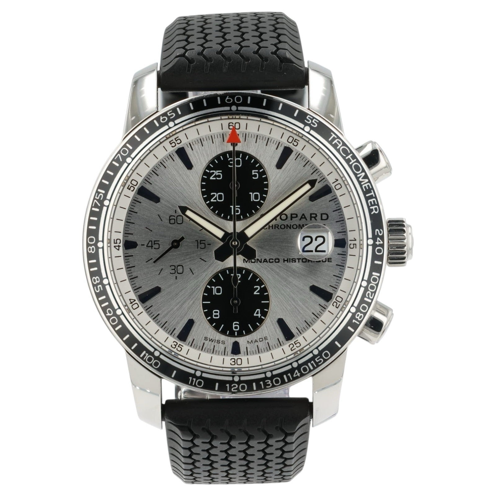 Chopard Monaco Historique Silver Dial Stainless Steel 42mm Automatic Men’s 8992