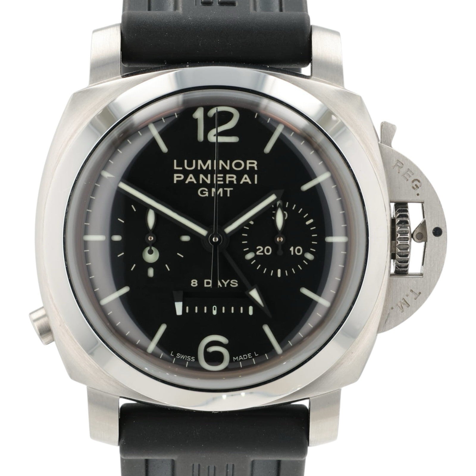 Panerai Luminor GMT Black Dial Stainless Steel 44mm Manual Wind Mens PAM00275