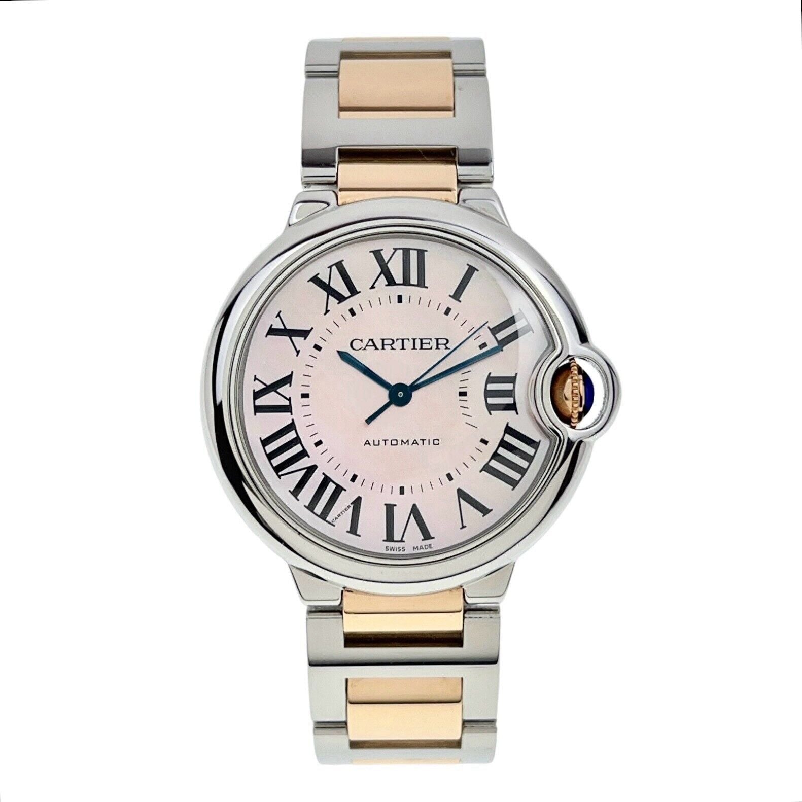 Cartier Ballon Bleu Steel Mother Of Pearl 36mm Automatic Unisex Watch W6920033