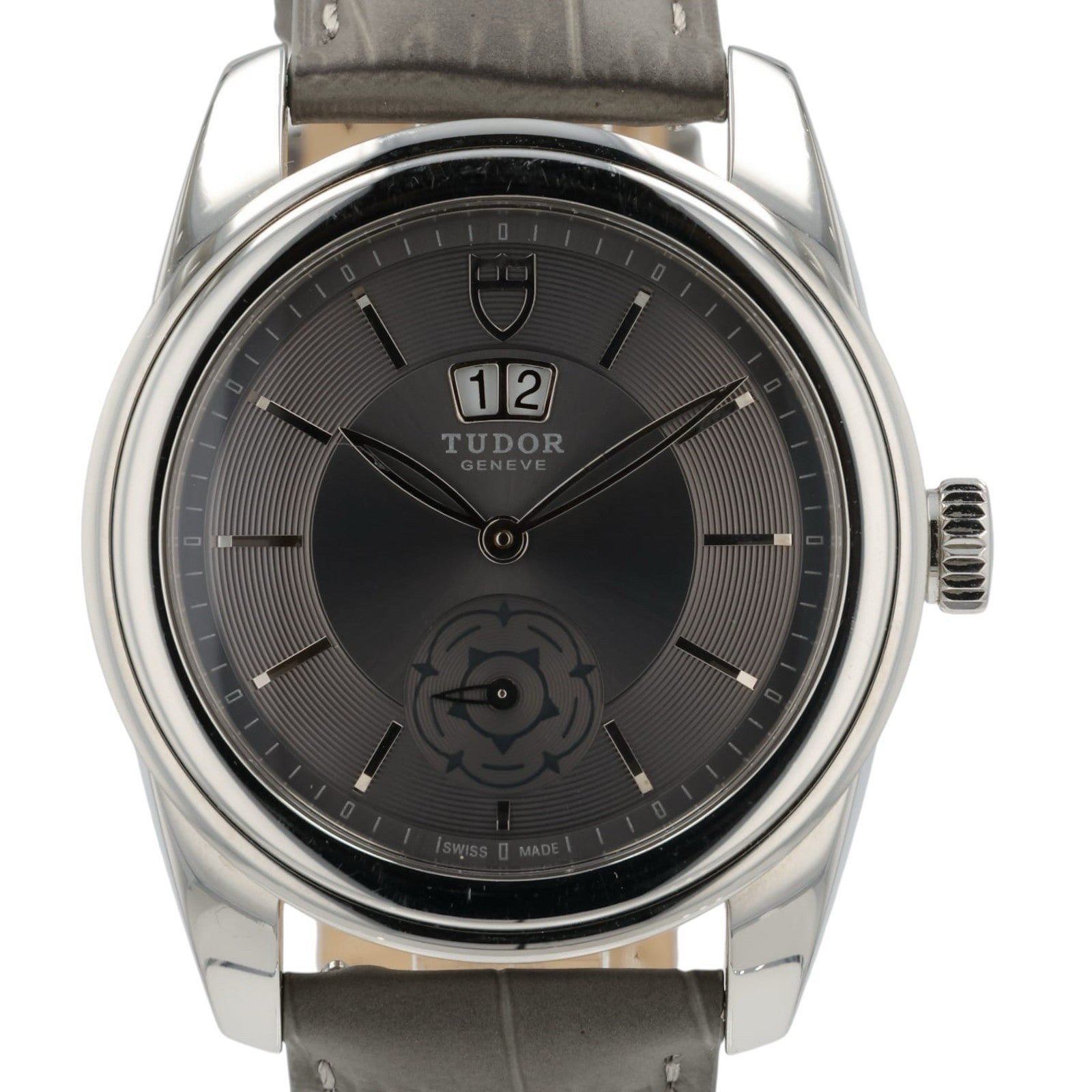 Tudor Glamour Double Date Gray Dial Stainless Steel 42mm Automatic Men’s 57000