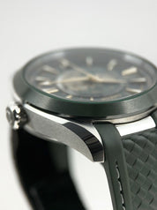 NEW Omega Seamaster Aqua Terra Worldtimer Green On Green 220.32.43.22.10.001 B&P