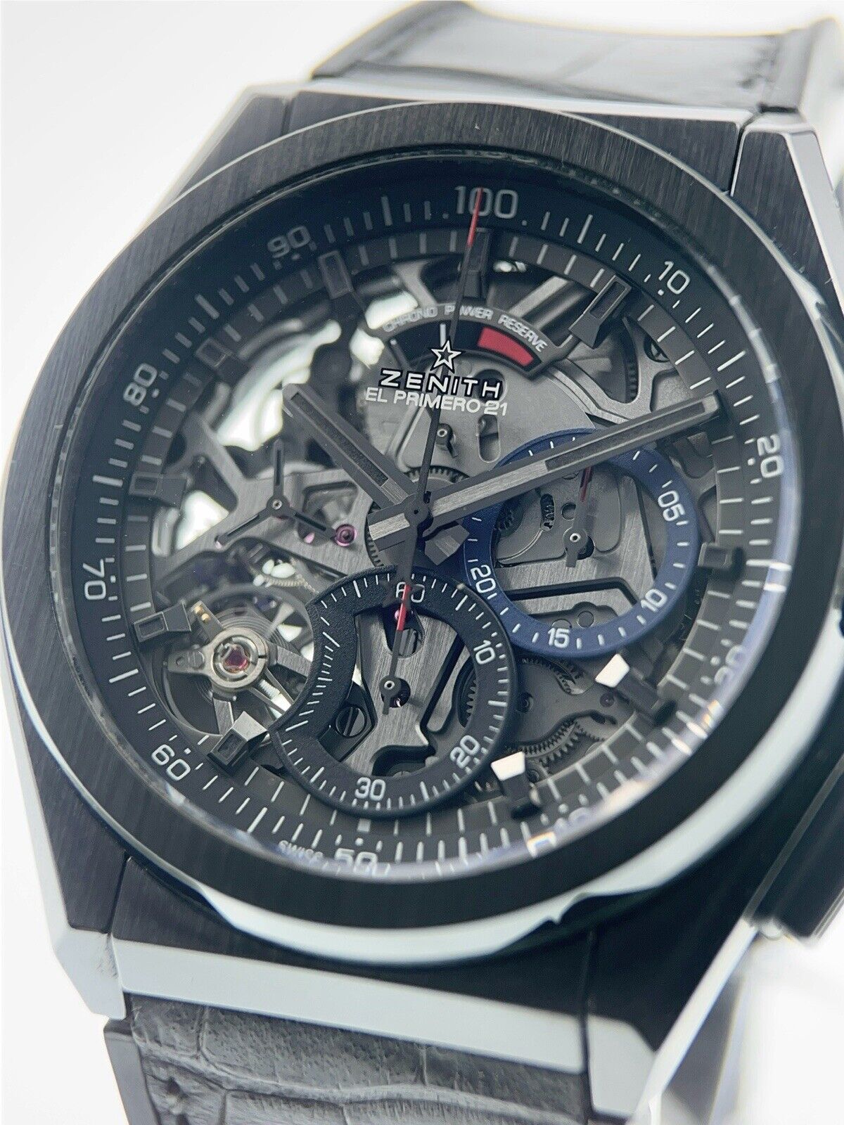 Zenith Defy El Primero Ceramic Skeleton Dial 45mm Automatic Mens 49.9000.9004