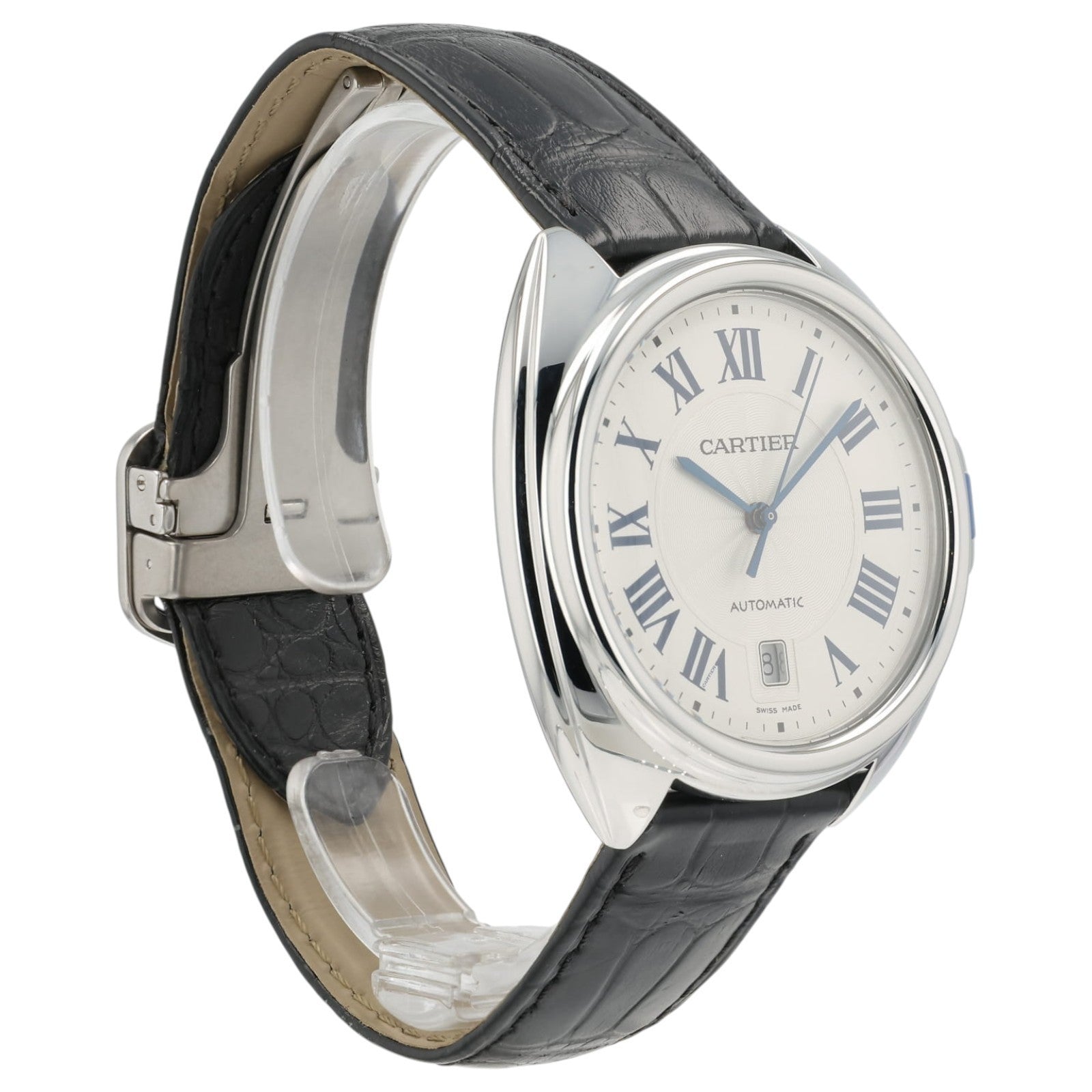 Cartier Cle de Cartier Silver Dial Stainless Steel 40mm Automatic Men's WSCL0018