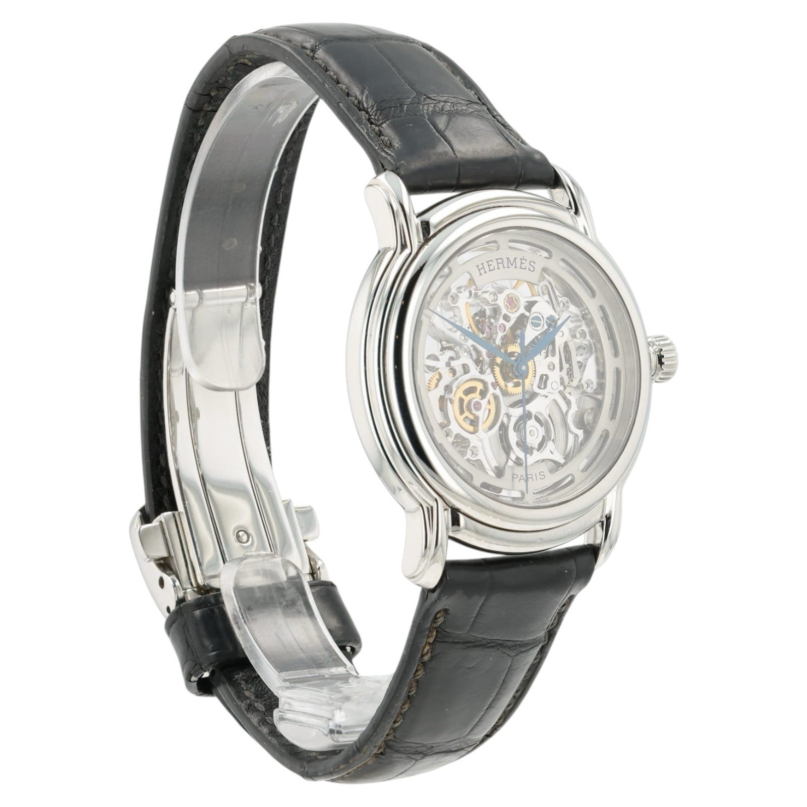 Hermes Sesame Skeleton Dial Stainless Steel 36mm Automatic Men’s Watch SM1.710
