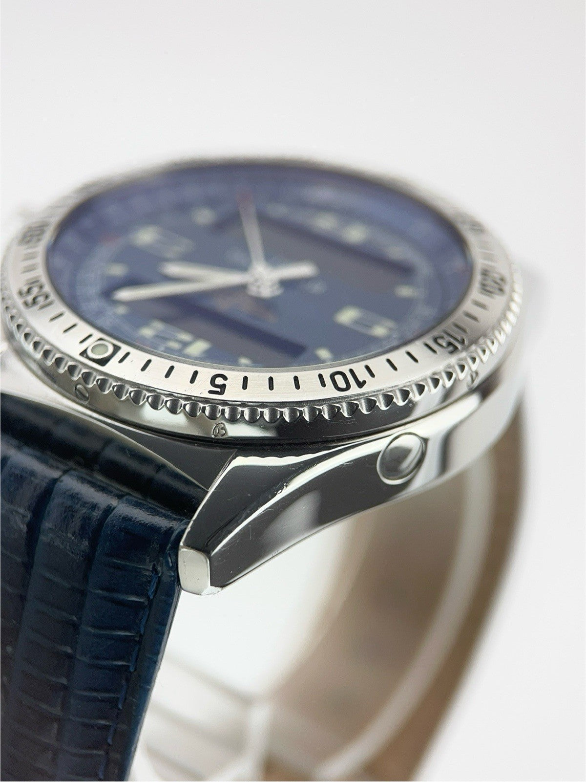 Breitling B1 Stainless Steel Blue Dial 43mm Quartz Movement Men's Watch A68062