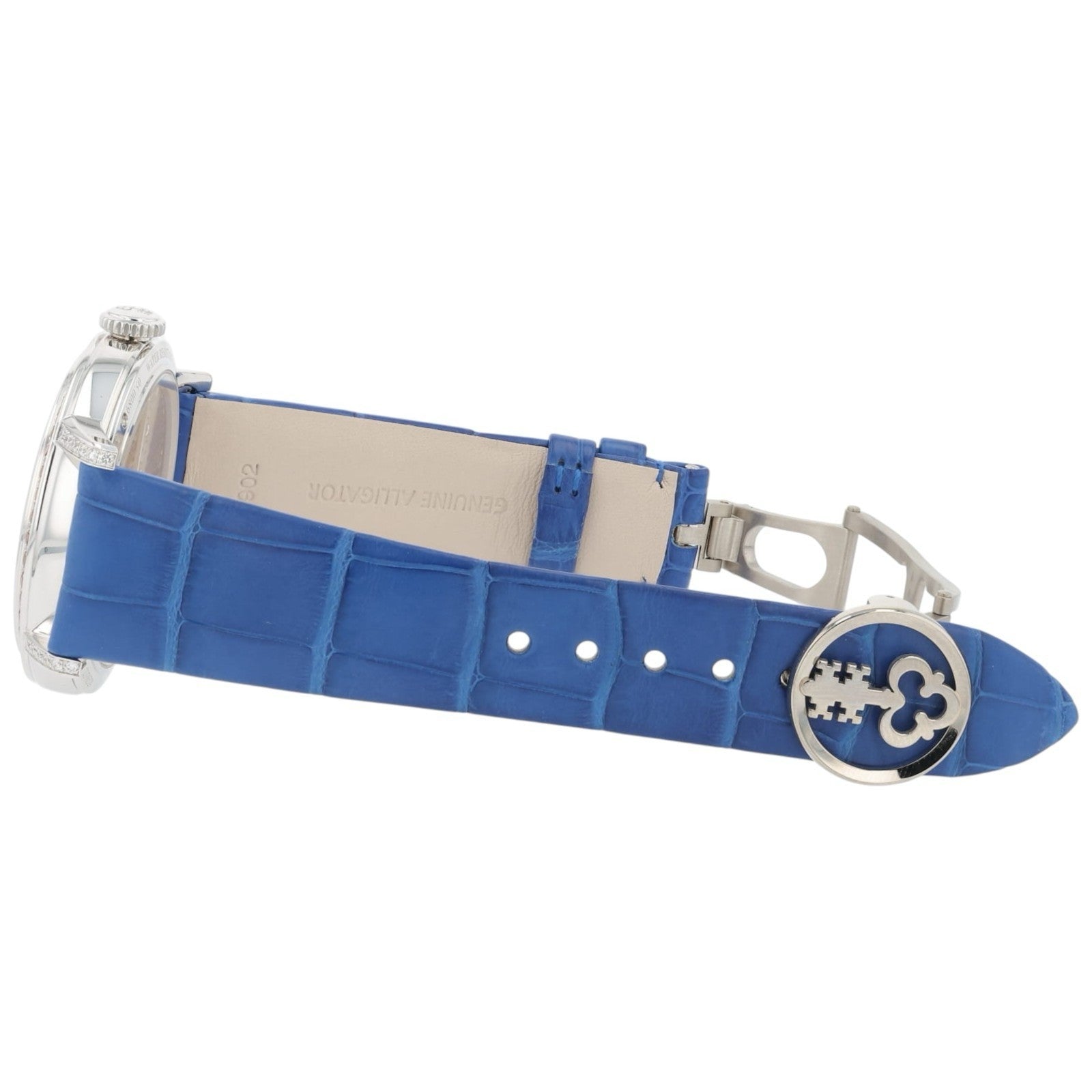 Corum Golden Bridge 18k White Gold Blue Dial 39mm Manual Wind Unisex B113/03852
