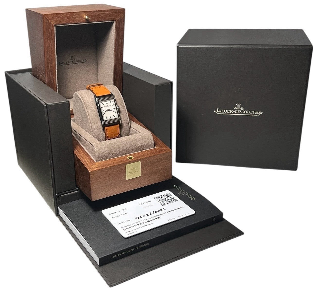 Jaeger-LeCoultre Stainless Steel Silver Dial 40x24mm Manual Wind Mens Q7168420
