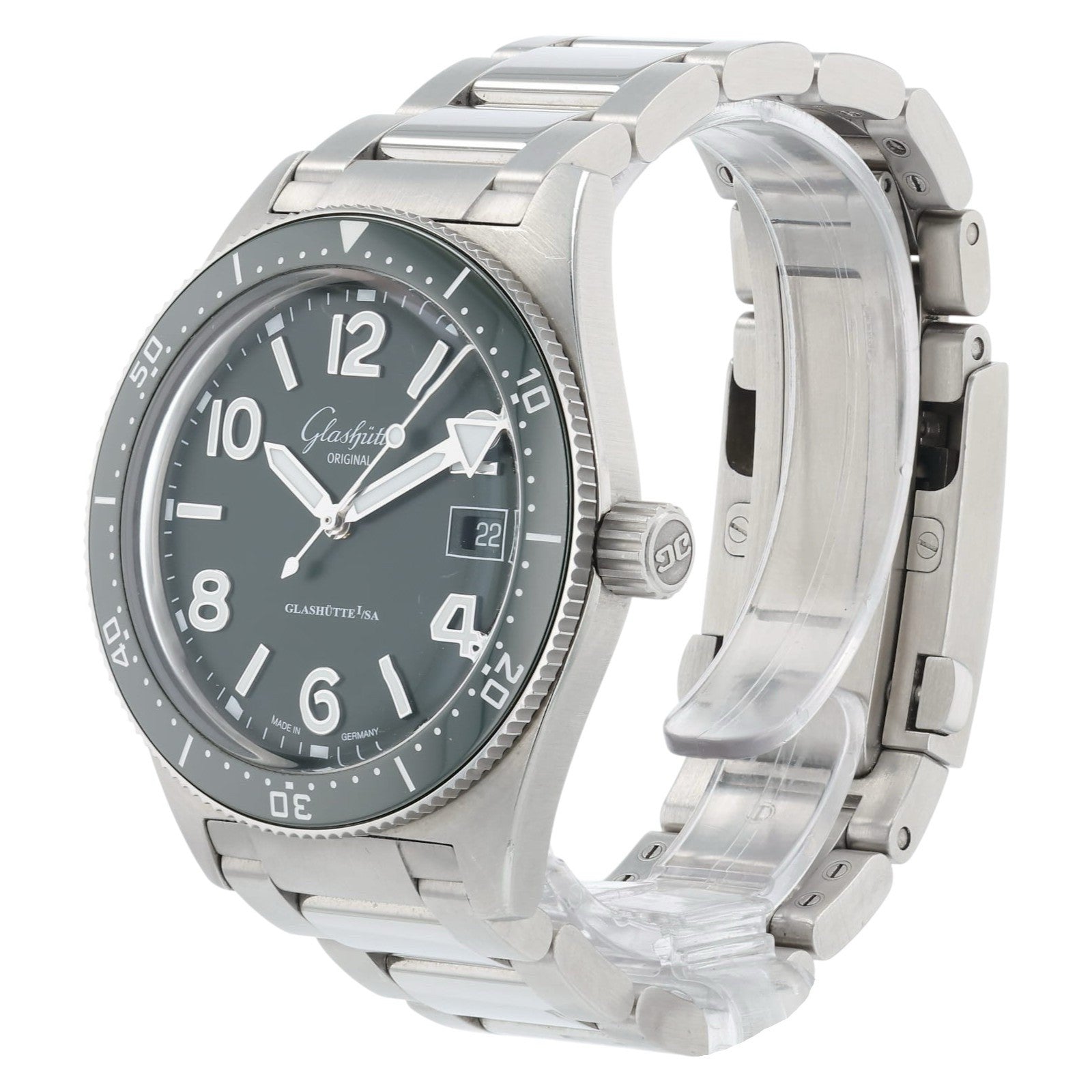 Glashutte Original SeaQ Green Dial Steel 39.5mm Automatic Men’s 39-11-13-83-70