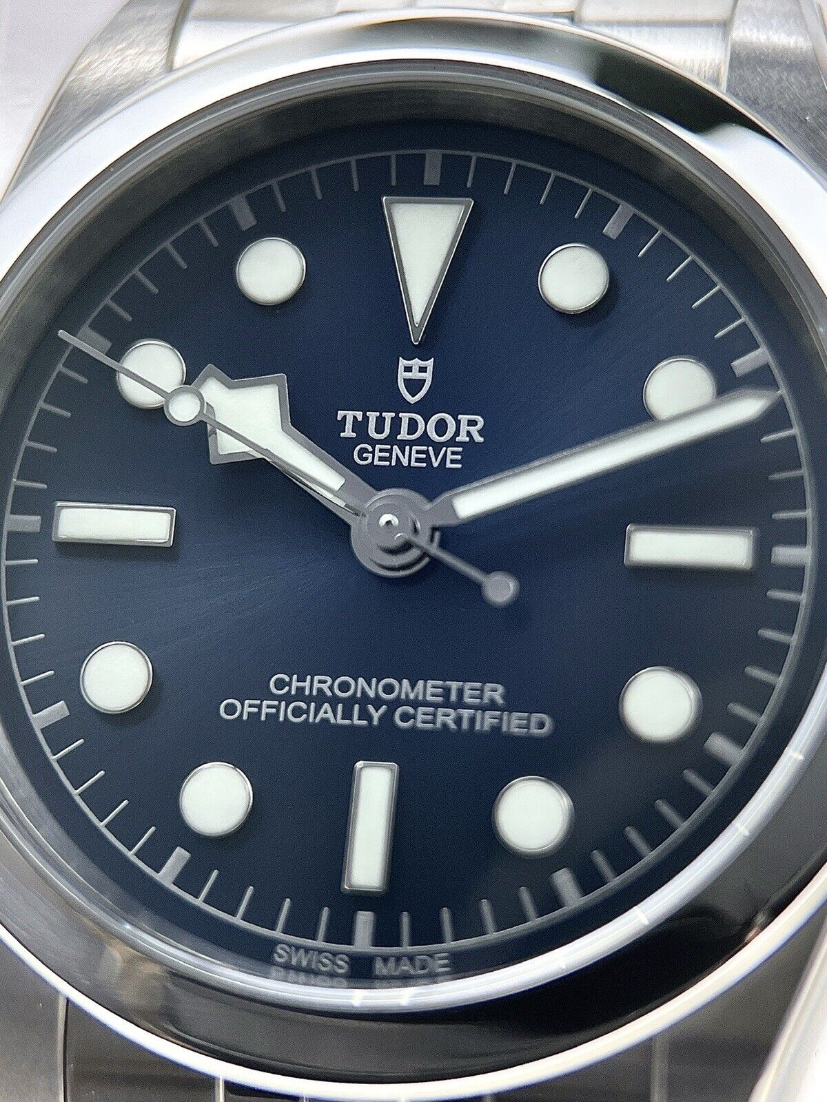 Tudor black outlet bay 36mm blue