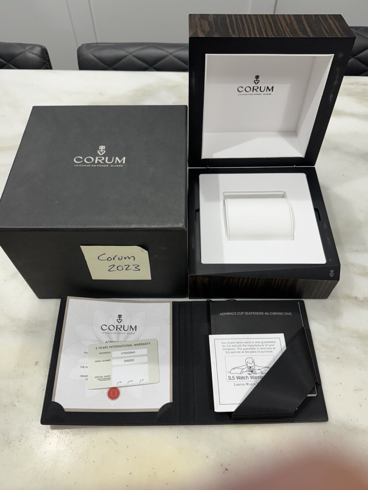 CORUM Admiral's Cup 46 Seafender 01.0087 Chronograph Automatic Watch - READ