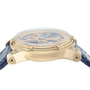 Louis Moinet Tempograph 18k Rose Gold Blue Dial 44mm Automatic Mens 50.550.20