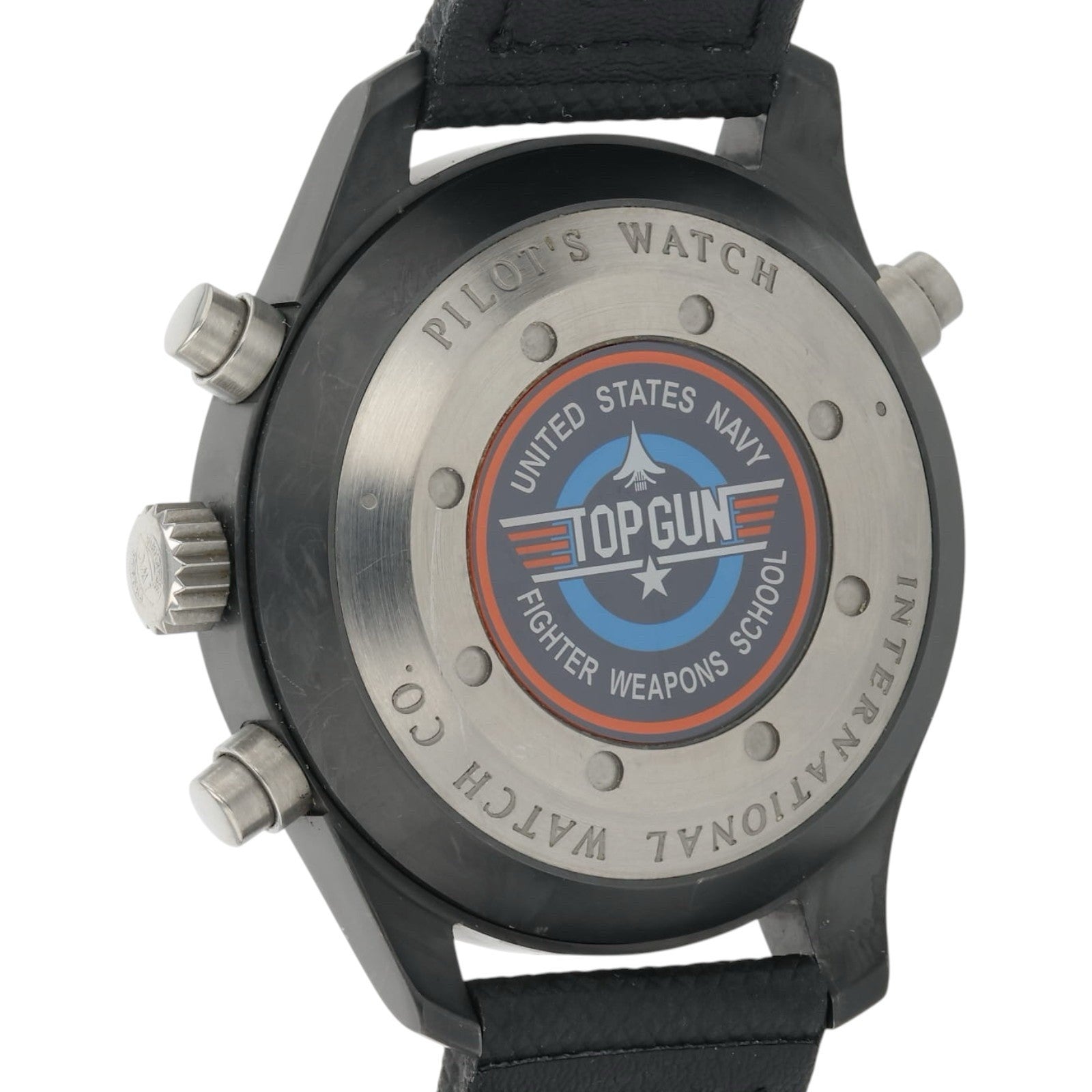 IWC Pilot Chronograph Top Gun Ceramic Black Dial 46mm Automatic Mens IW379901