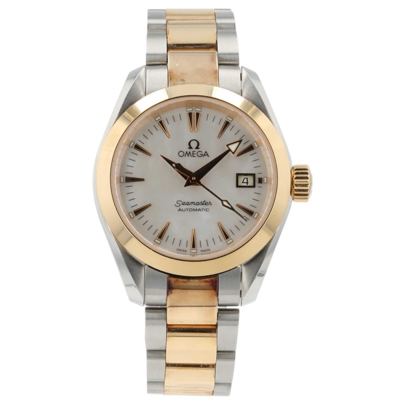 Omega Seamaster Mother of Pearl 29mm Gold & Steel Automatic Watch 2373.70.00