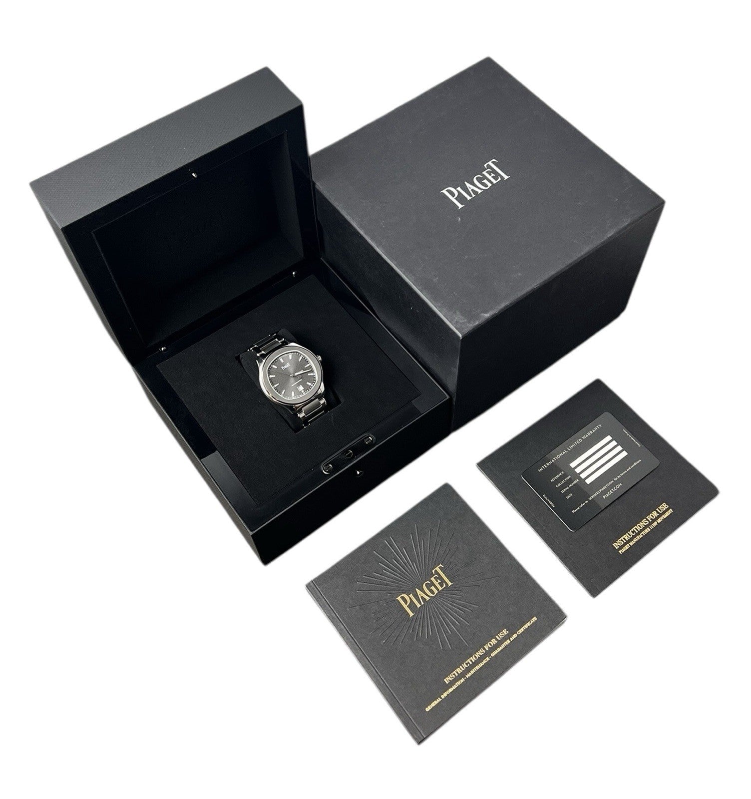 Piaget Polo S Stainless Steel Gray Dial 42mm Automatic Movement Men’s P11268