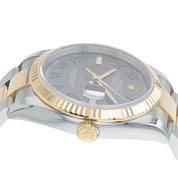 NEW 2025 Rolex Datejust Wimbledon Gold & Steel Gray Dial 36mm Men's Watch 126233