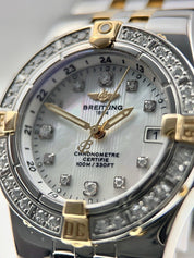 Breitling Starliner Factory Diamonds Steel & Gold 30mm Quartz Watch B71340