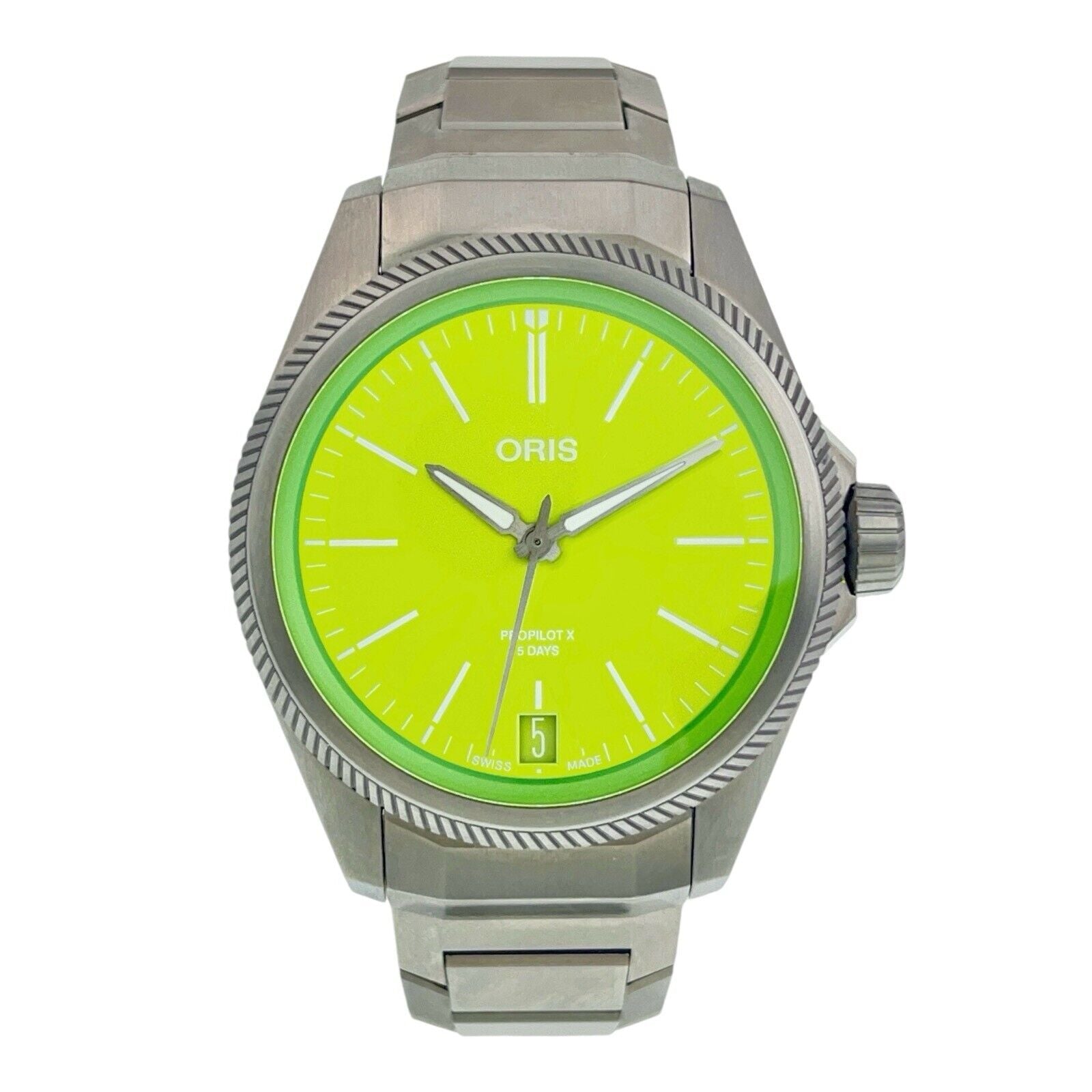 Oris ProPilot Kermit Edition Green Dial 39mm Automatic Men’s Watch 7778