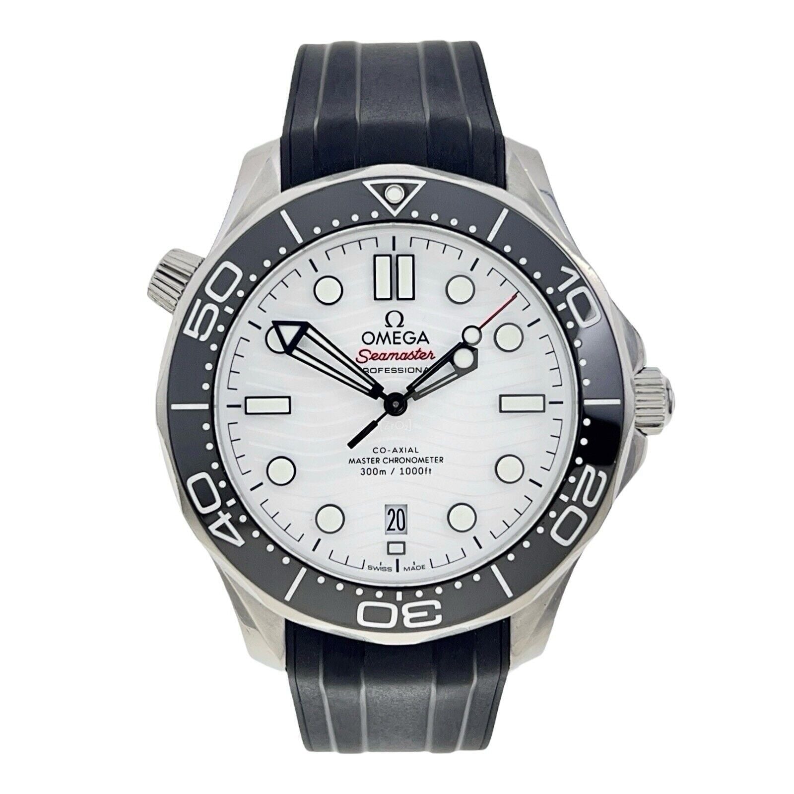 Omega Seamaster Diver Steel White Dial 42mm Automatic Watch 210.32.42.20.04.001