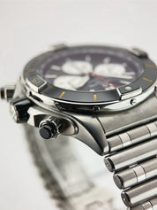 Breitling Chronomat Stainless Steel Black Dial 44mm Automatic Men’s Watch AB0136