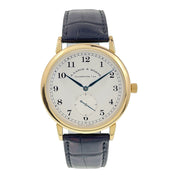 A. Lange & Sohne 18k Yellow Gold Silver Dial Manual Wind Men's Watch 206.021