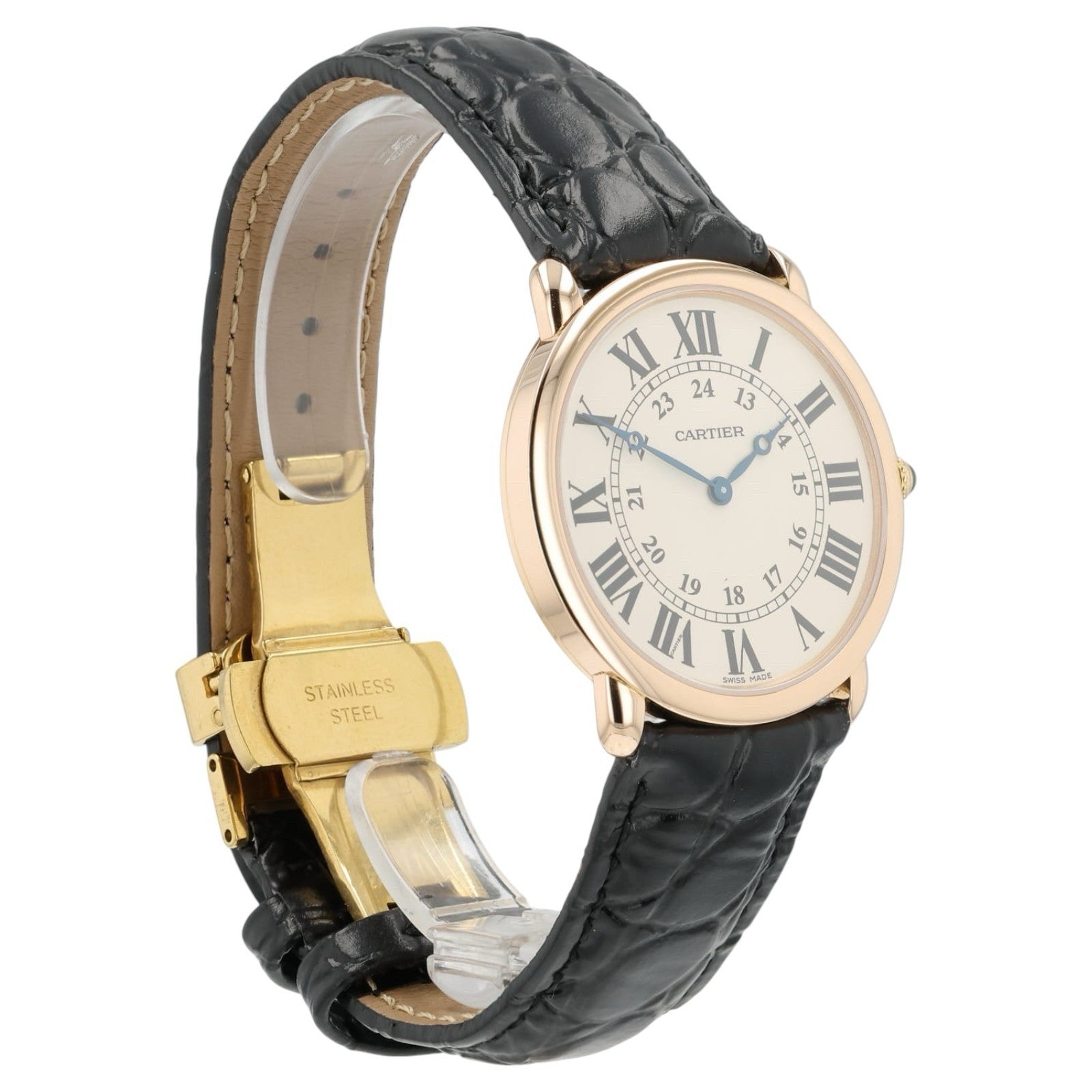 Cartier Ronde Louis Silver Dial 18k Rose Gold 36mm Manual Wind Men’s W6800251