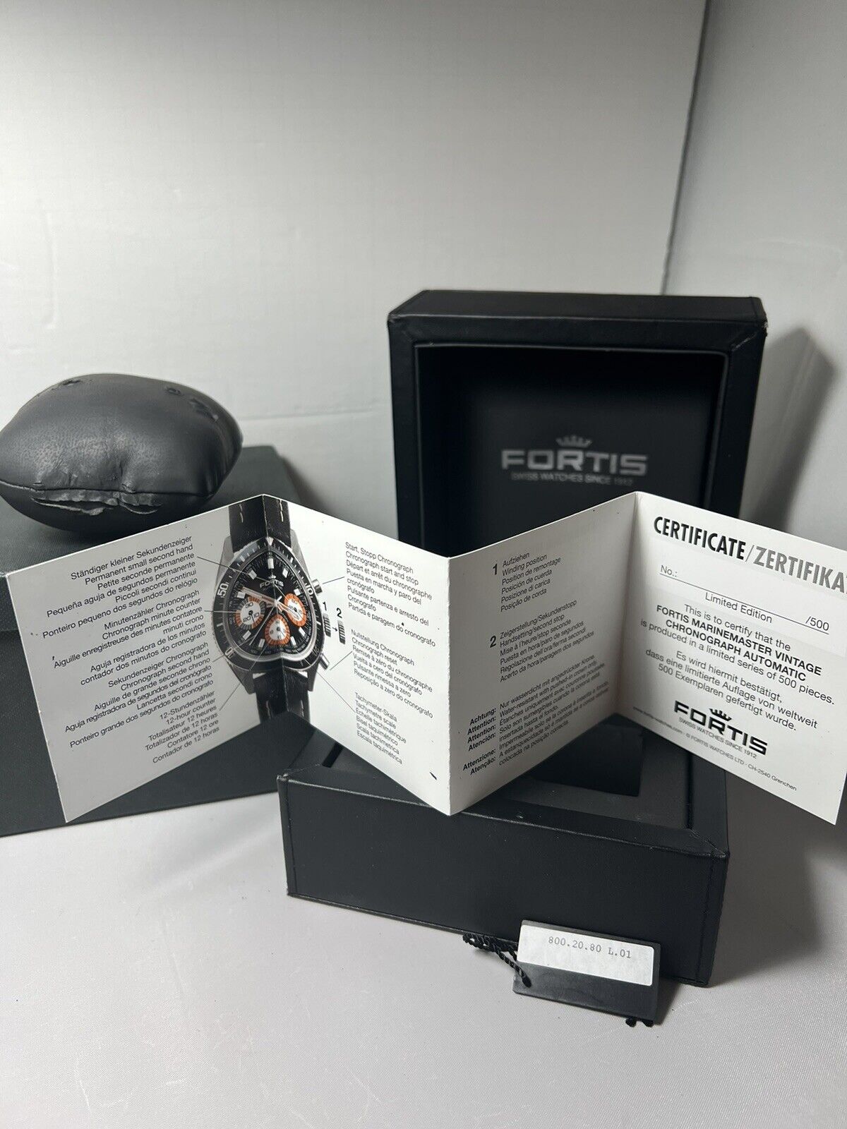 FORTIS Automatic 47 J Swiss Chronograph 40mm 800.20.173 100th Anniversary Watch