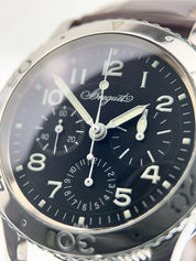 Breguet Type Stainless Steel Black Dial 3800