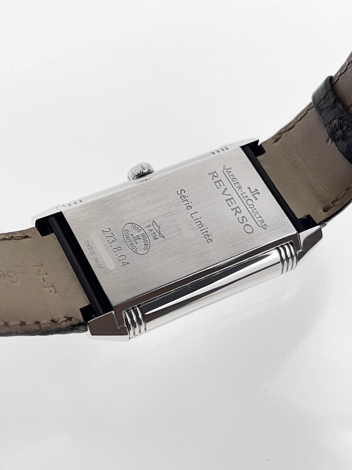 Jaeger LeCoultre Grand Reverso 80th Anniversary Steel Manual Wind Watch W/Paper