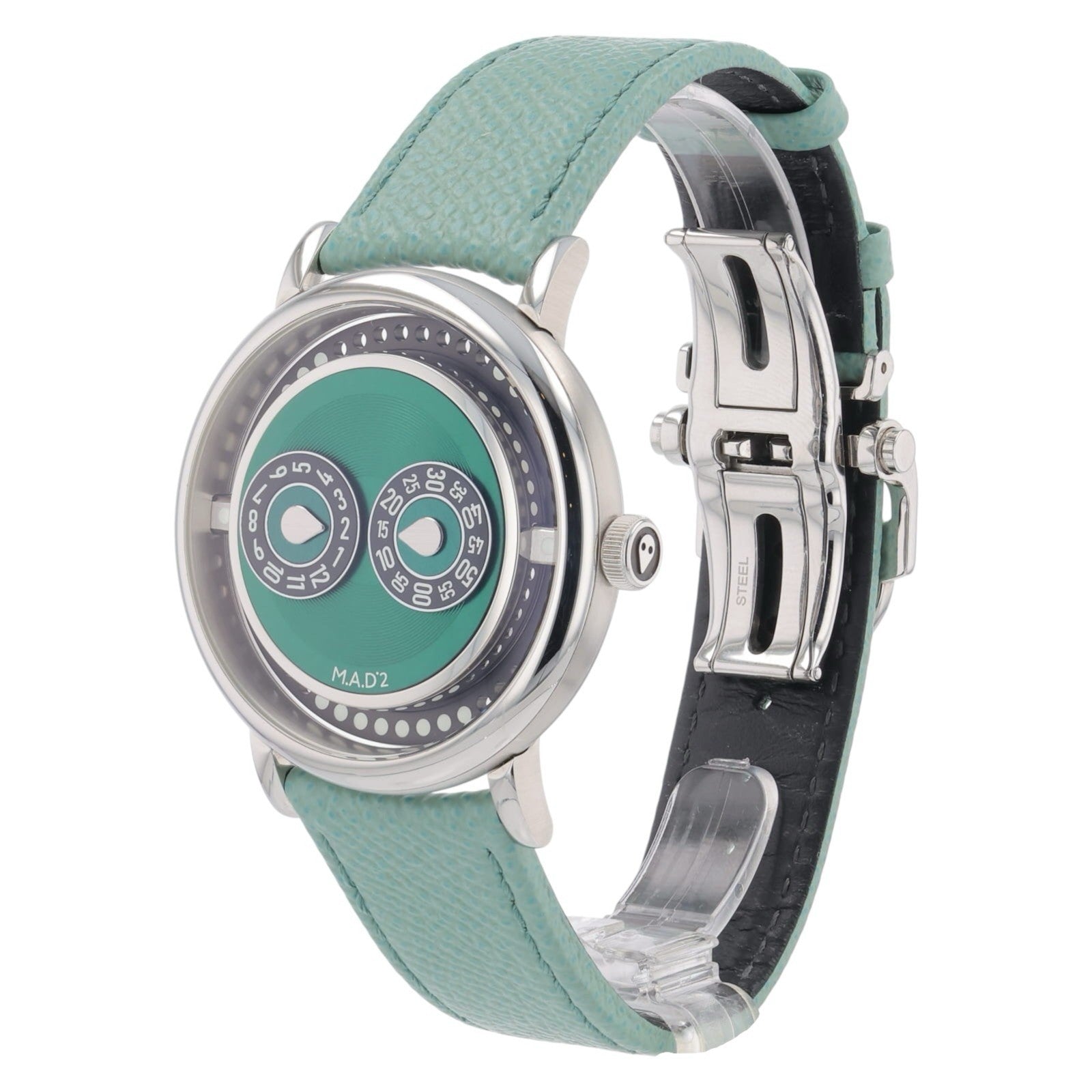 M.A.D. Editions Stainless Steel Green Dial 42mm Automatic Men’s Watch MAD2