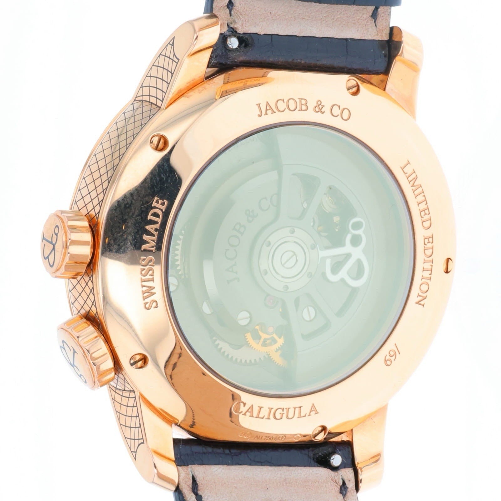 Jacob & Co. Caligula 18k Rose Gold Grey & Multicolor Dial 45mm Automatic Mens