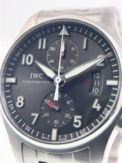 IWC Pilot Spitfire Stainless Steel Grey Dial 43mm Automatic Men’s Watch IW387804