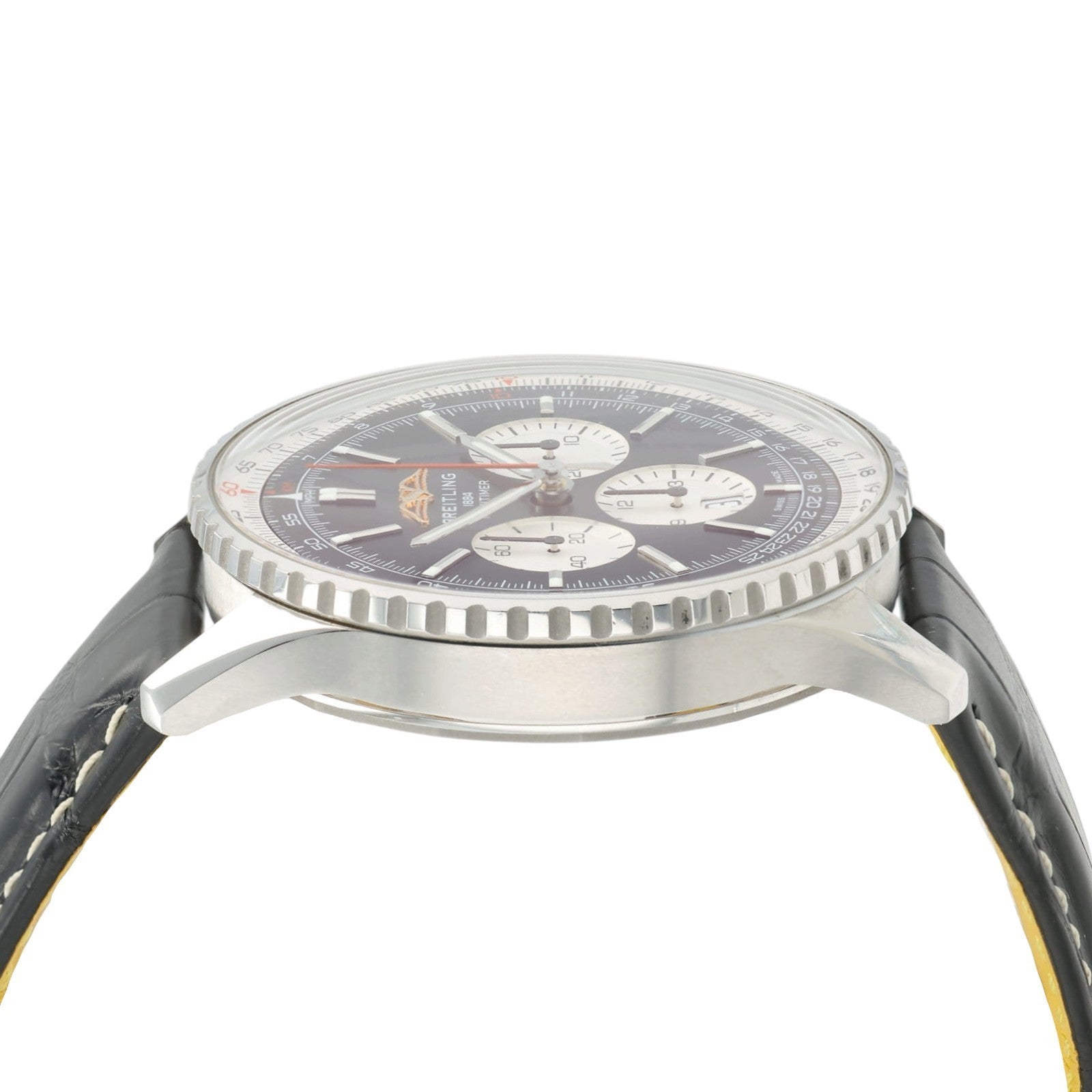 Breitling Navitimer Chronograph B01 Black Dial Steel 46mm Auto Mens AB0137