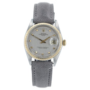 Rolex Date Silver Dial Gold And Steel Silver Dial 34mm Automatic Mens Watch 1505