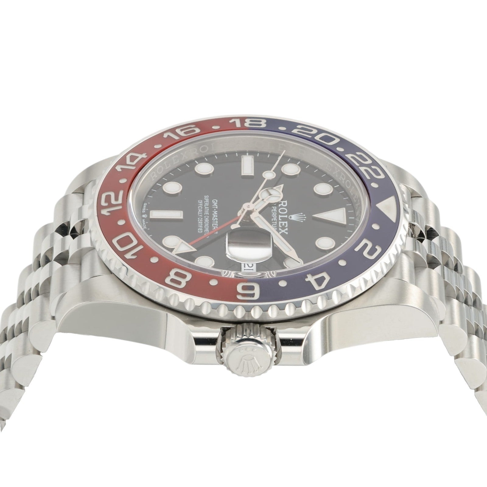 NEW 2023 Rolex GMT Master II Steel Blue Red Pepsi Bezel Jubilee Watch 126710BLRO