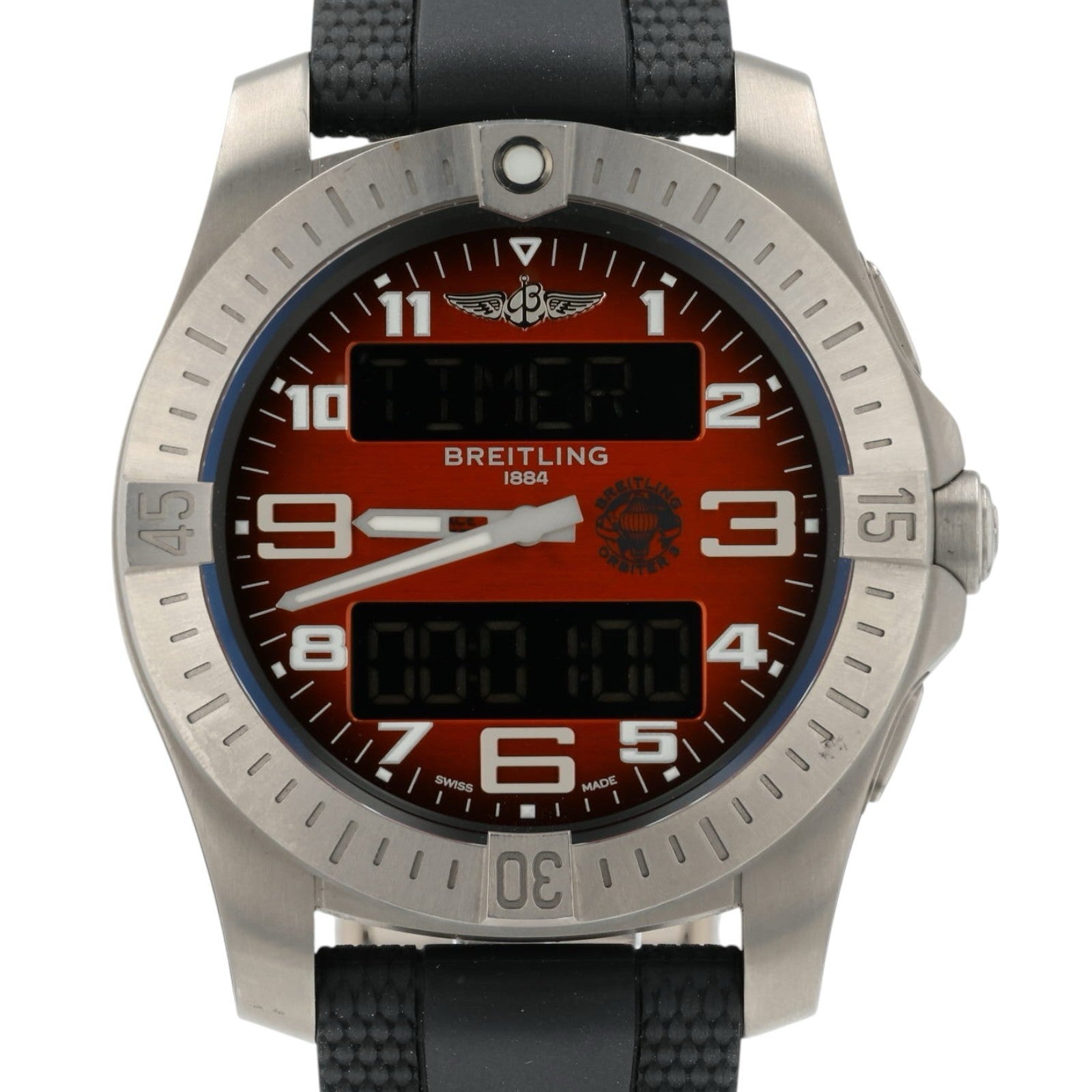 Breitling Aerospace B70 Orbiter Orange Dial Titanium 43mm Quartz Men’s EB7010
