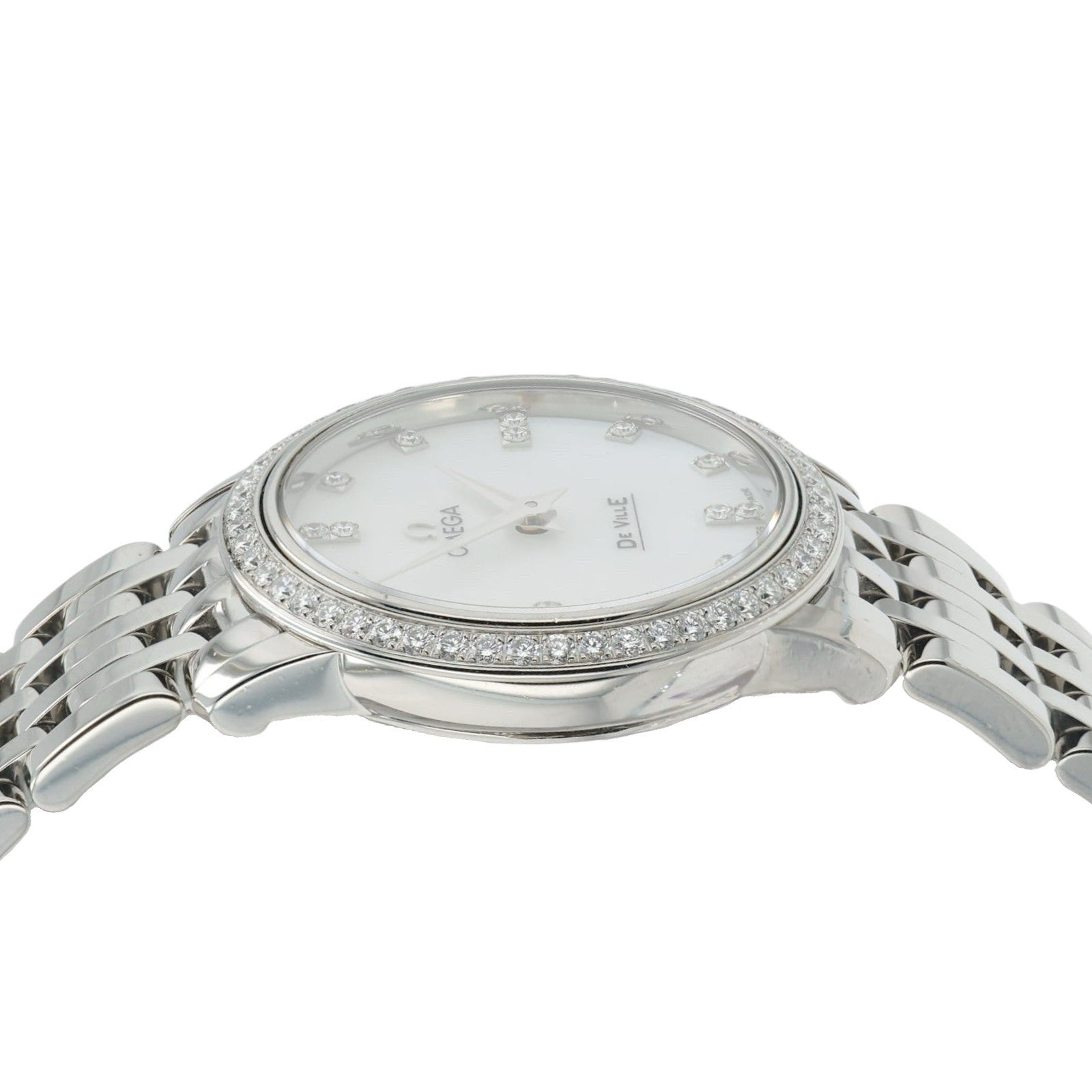 Omega De Ville MOP Dial Stainless Steel 22mm Quartz Women’s Watch 4575.75.00