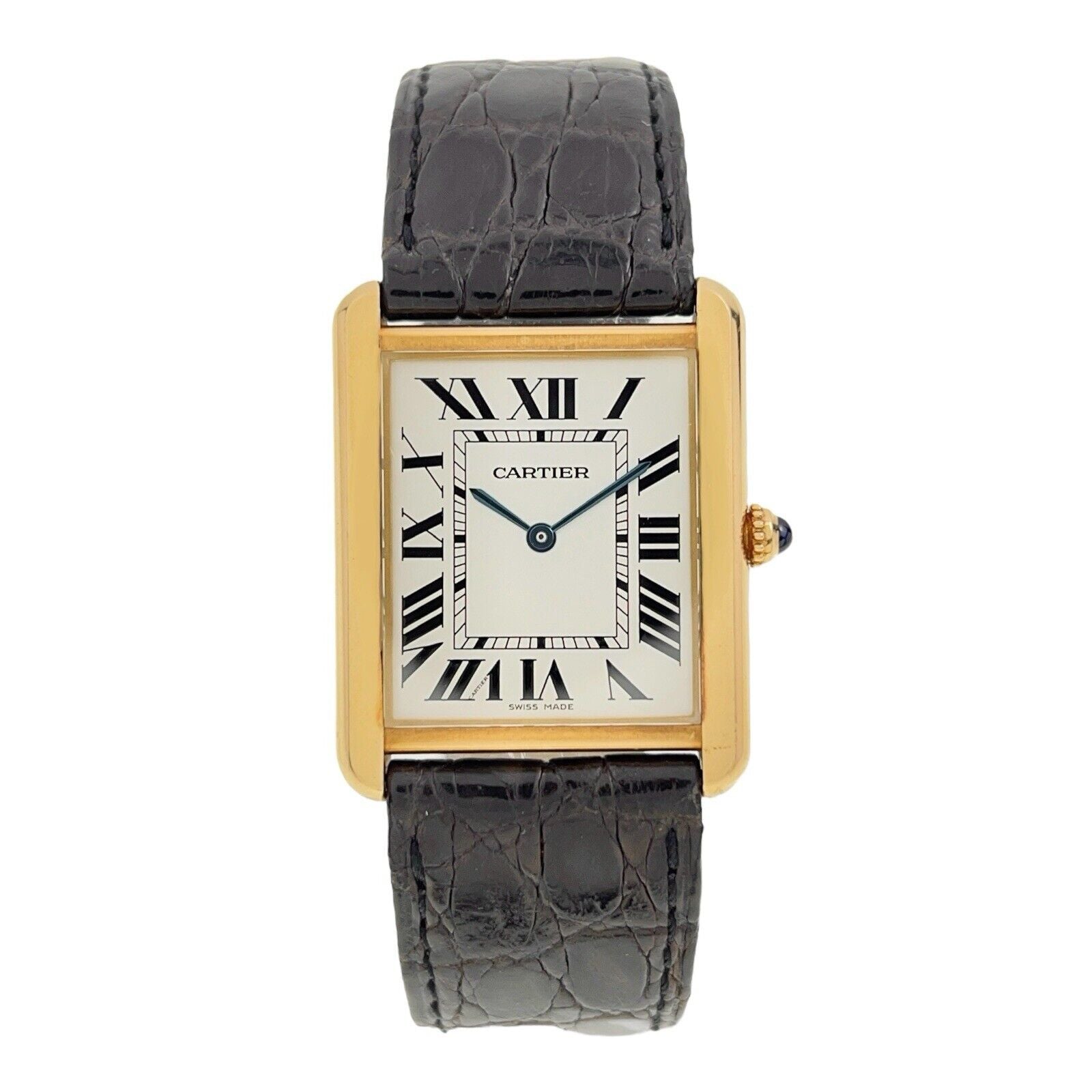 Cartier Tank Solo 18k Yellow Gold and Steel 27mm Quartz Men's Watch 2742