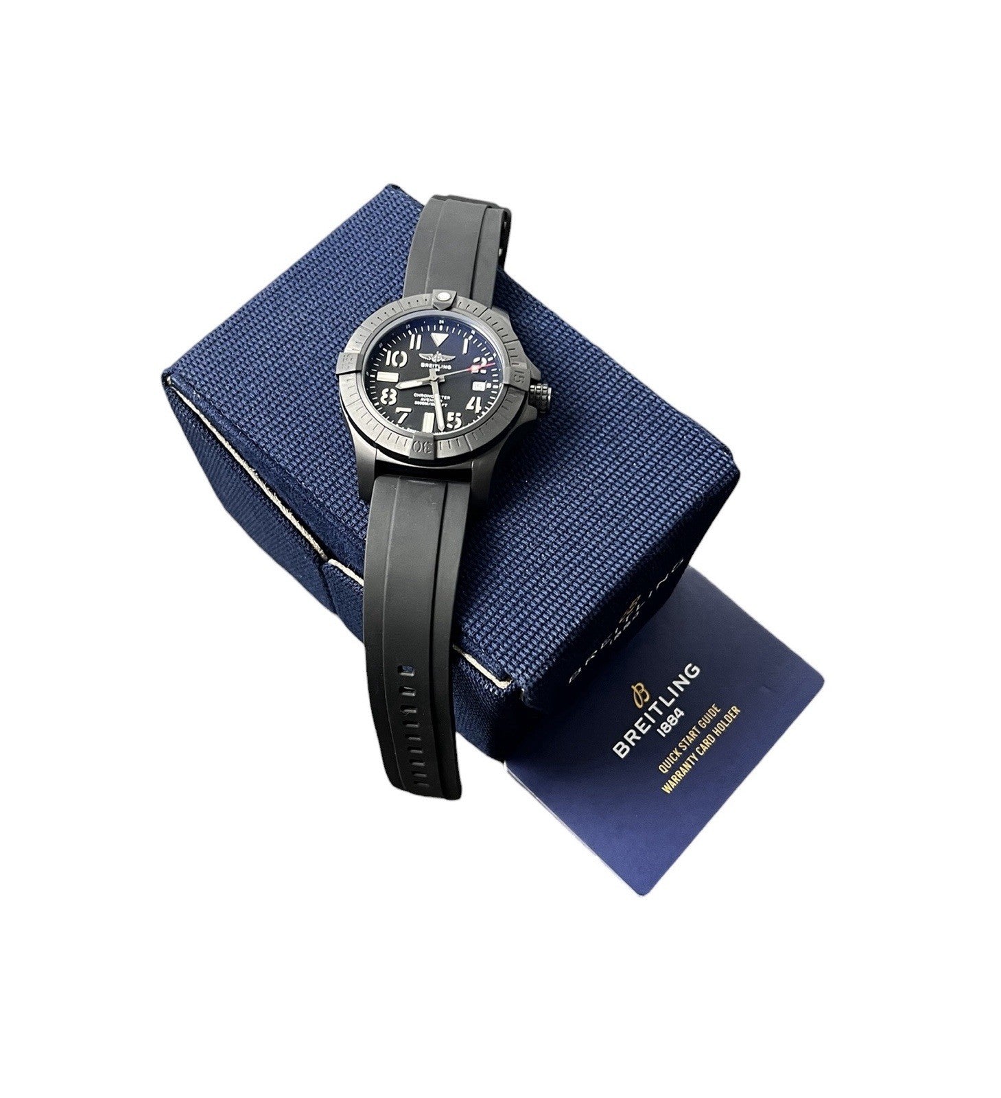 Breitling Avenger Black Dial Titanium 45mm Automatic Movement Mens Watch V17319