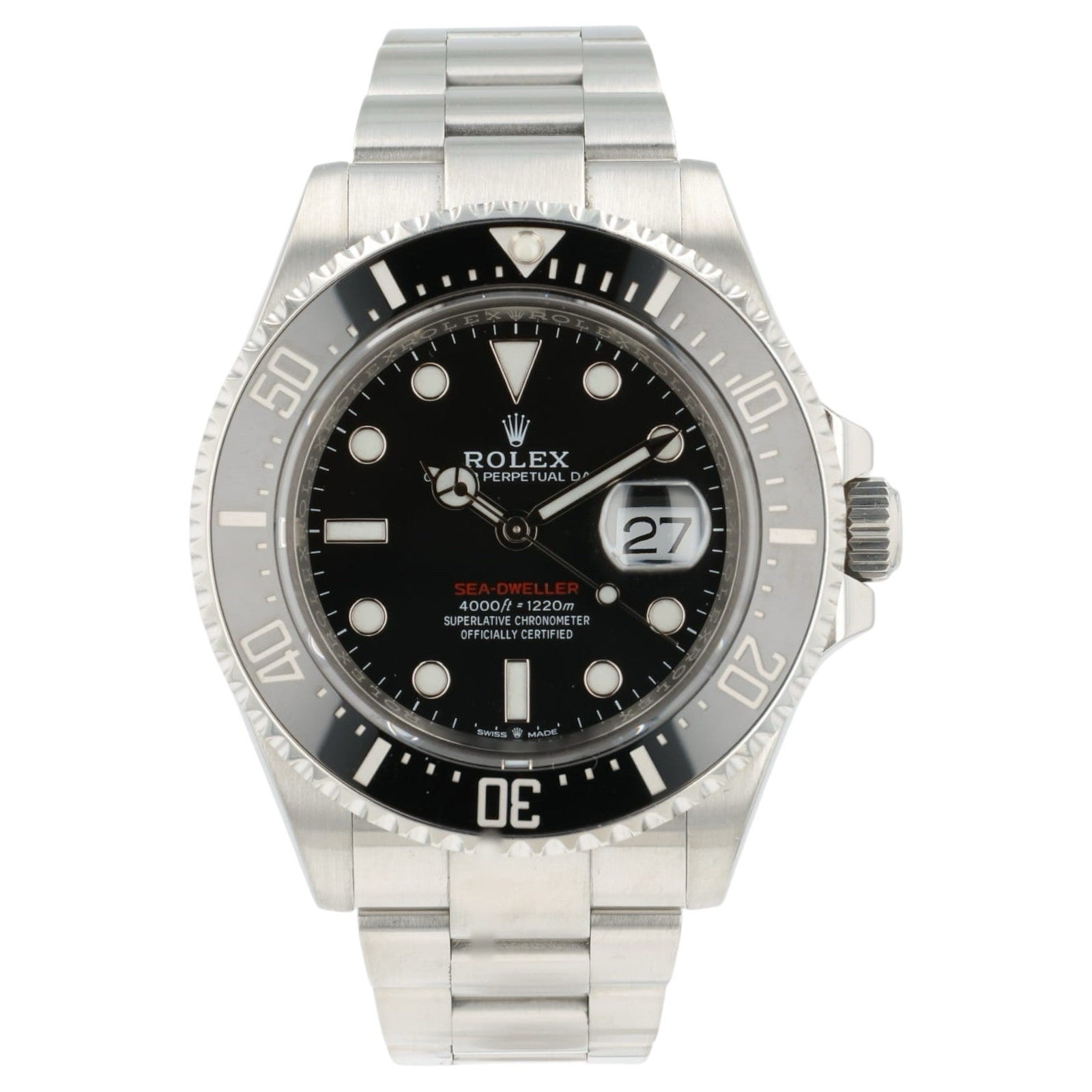 Rolex Sea-Dweller Black Dial Stainless Steel 43mm Automatic Men’s Watch 126600
