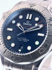 Omega Seamaster "Beijing 2022" Automatic Chronometer Blue Dial Men's Watch