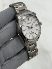 2012 Grand Seiko Snowflake Spring Drive Titanium 41mm Watch SBGA011 W/ Paper